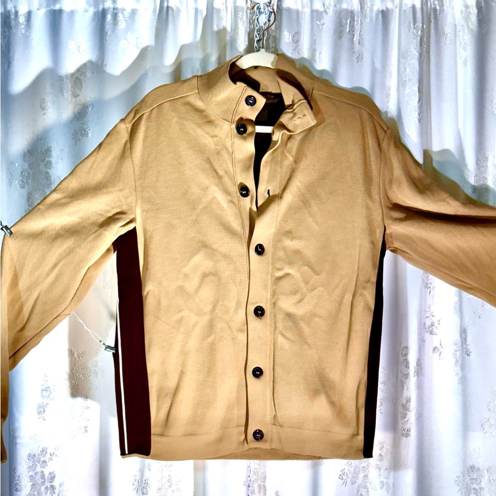 Prada Beige Button-Front Lightweight Jacket